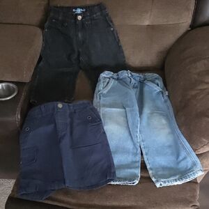 Stylish Kids Denim and Cargo Shorts Set